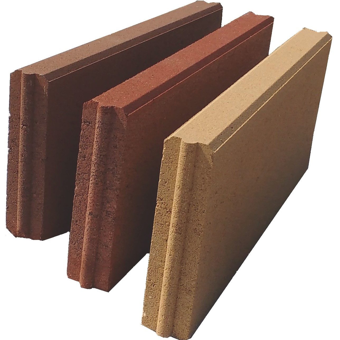 Бетонски рабници, 50x5x20 cm, кафеав