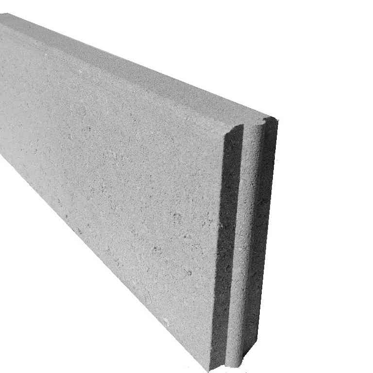 Бетонски рабници, 50x5x20 cm, сив